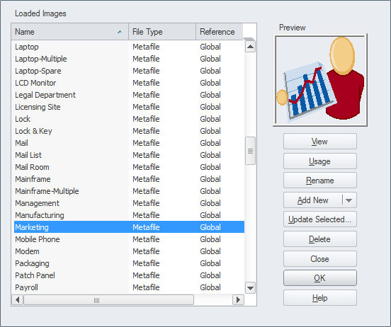 Viewing an image in the Image Manager in Sparx Systems Enterprise Architect.
