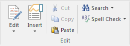Part of the Document Edit ribbon in Sparx Systems Enterprise Architect.