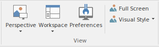 Part of the Start ribbon in Sparx Systems Enterprise Architect. Part of the Start ribbon in Sparx Systems Enterprise Architect.
