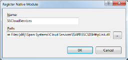 Setting up the HTTP module in the Internet Information Services (IIS) Manager