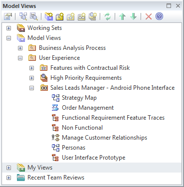 Creating a slideshow in the Model Views window in Sparx Systems Enterprise Architect.