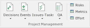 Part of the Construct ribbon in Sparx Systems Enterprise Architect.