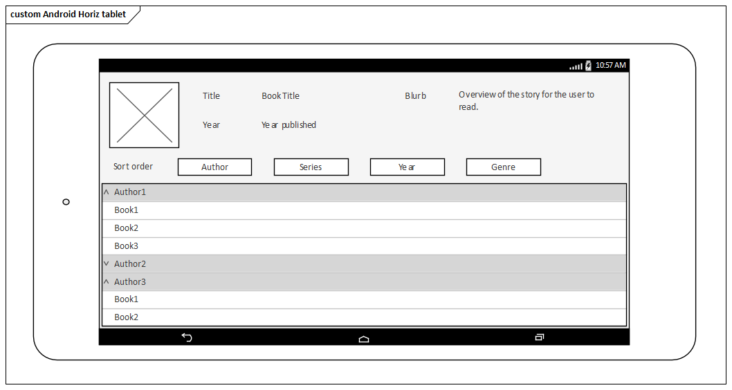 Android Wireframe Toolbox | Enterprise Architect User Guide