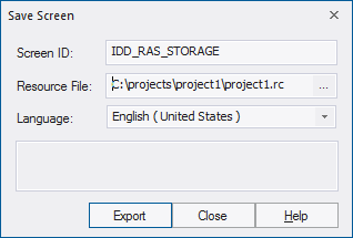Exporting a dialog to its .rc file