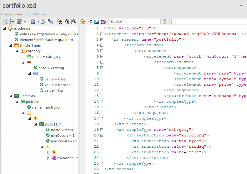 Создание xsd схемы из xml