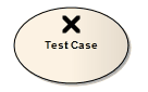 A Test Case element which is a stereotyped Use Case.