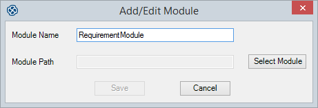 Adding/Editing a DOORS module, in Sparx Systems Enterprise Architect.