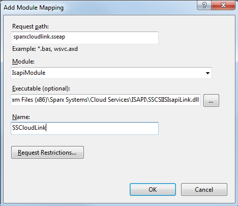 Configuring an ISAPI module