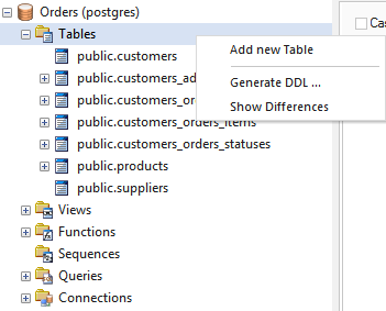 Creating a new table in the Database Builder in Sparx Systems Enterprise Architect.