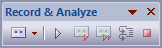 Record & Analyze toolbar.