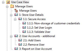 Numbering requirements in the Project Browser in Sparx Systems Enterprise Architect.