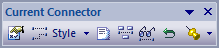 Current Connector toolbar in Sparx Systems Enterprise Architect.