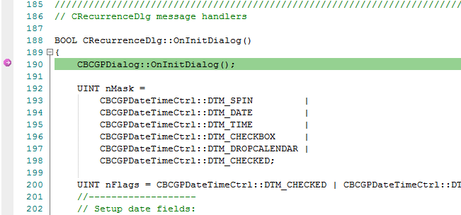 An auto record marker that stops recording when the function exits