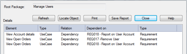 DependencyReport
