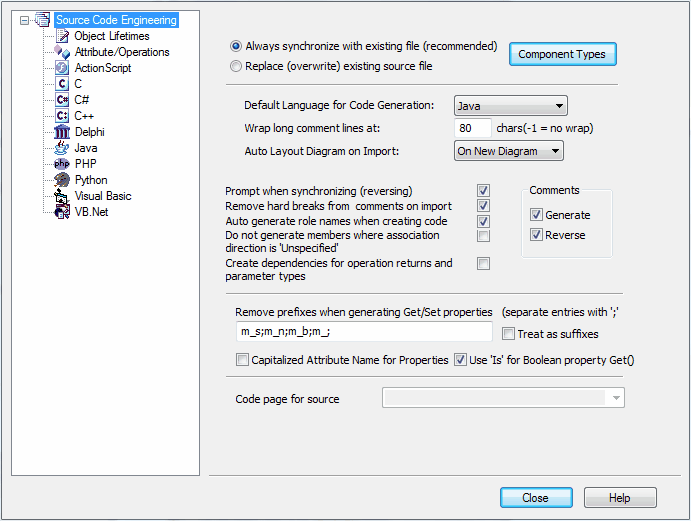 GenerateCodeAdvanced