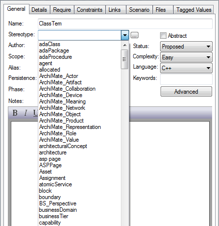 ShowStereotypesSetting