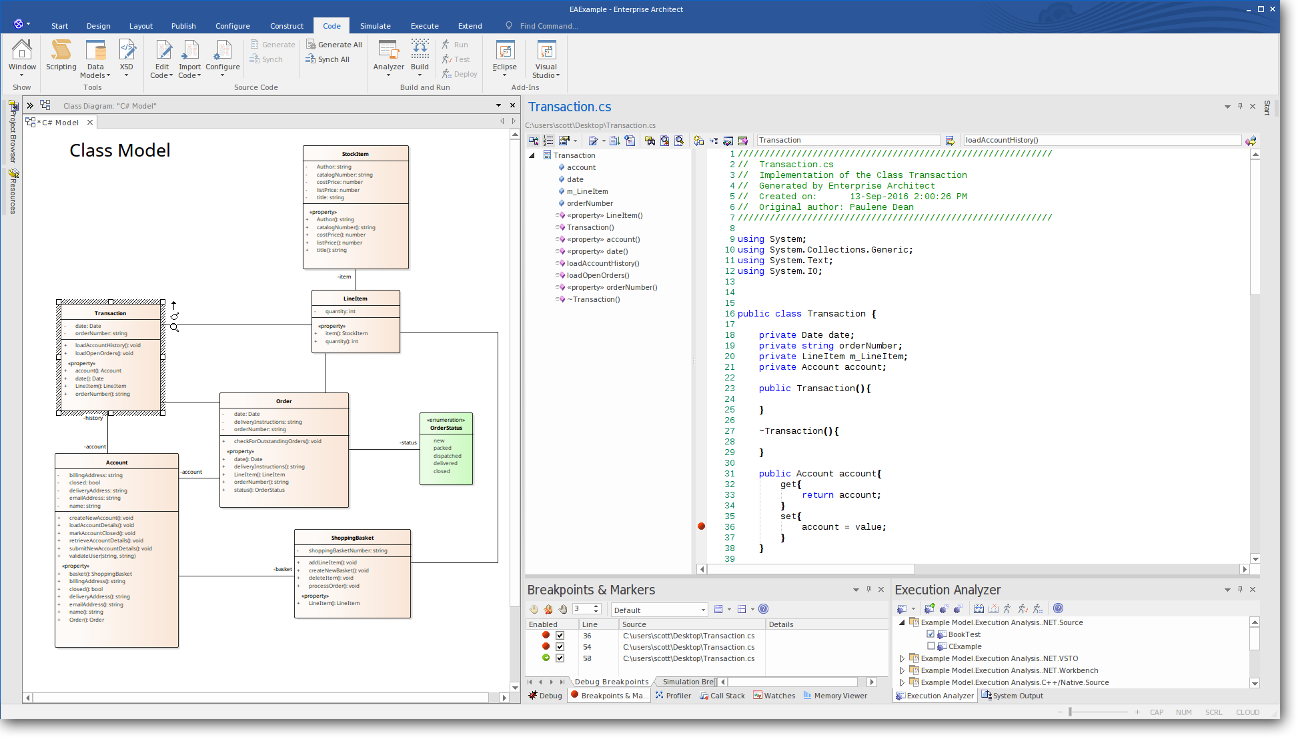 Enterprise architect диаграмма классов