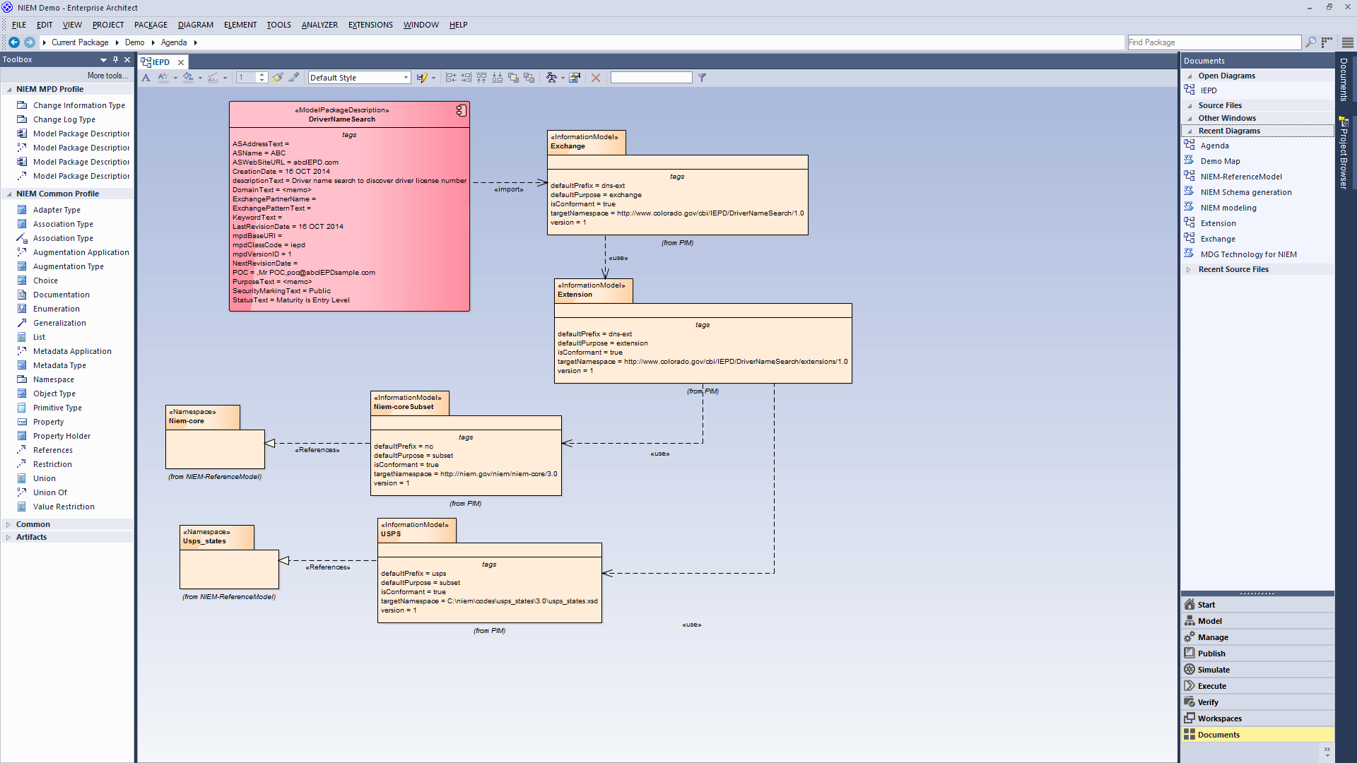 Enterprise architect диаграмма классов